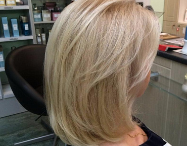 Тонирование осветленных волос в блонд