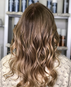 Шатуш на русые волосы