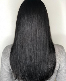 Окрашивание черных волос